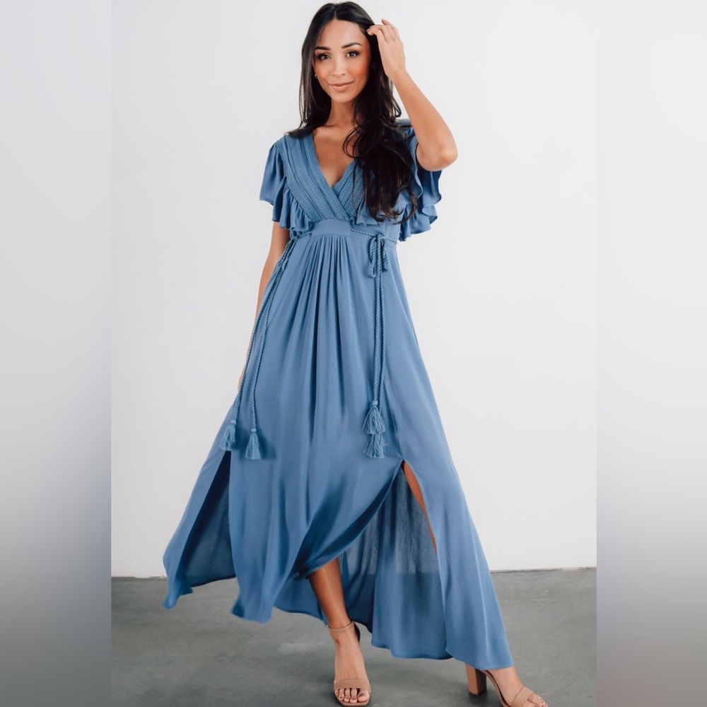 Baltic Born Jennifer Deep V Maxi Dress